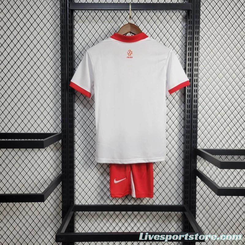 2024 Kids Poland Home Jersey