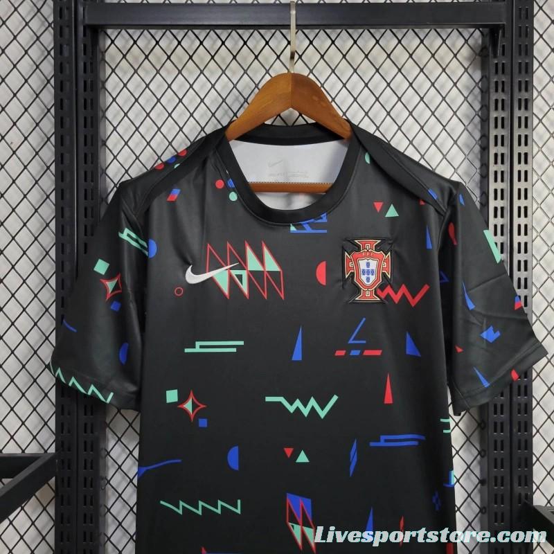 2024 Portugal Pre-match Small Geometric Patterns Jersey