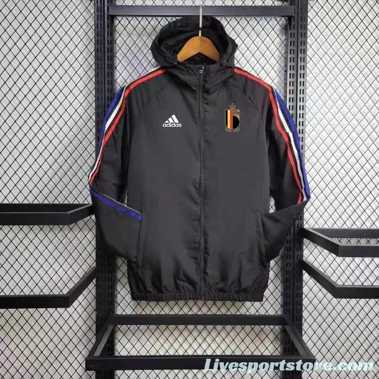 2024 Belgium Black Windbreaker