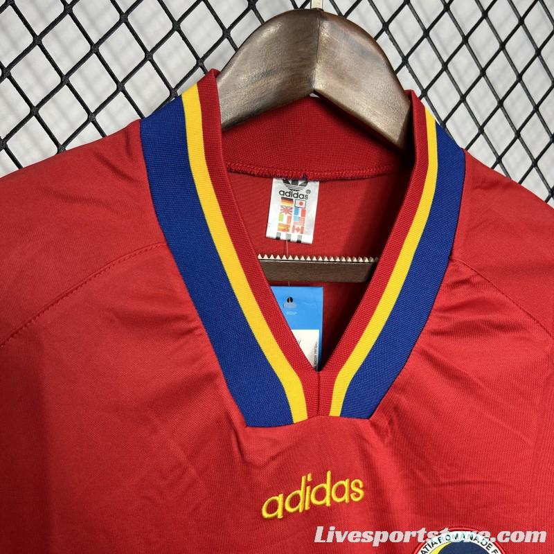 Retro 1994 Romania Away Red Jersey