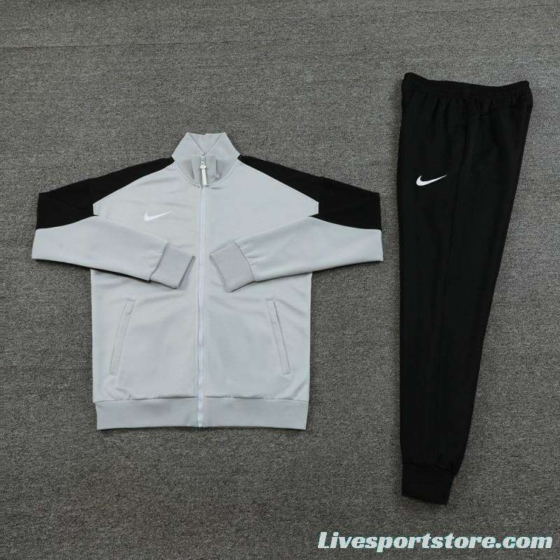 24/25 Nike Grey/Black Full Zipper Jacket +Long Pants