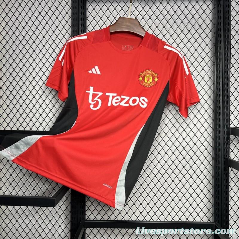 24/25 Manchester United Red Pre-match Training Jersey