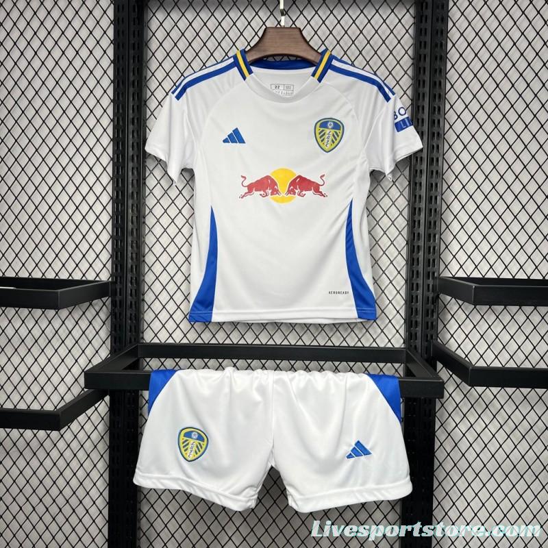 24/25 Kids Leeds United Away White Jersey