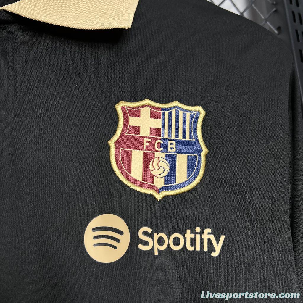 24/25 Barcelona Polo Black Jersey