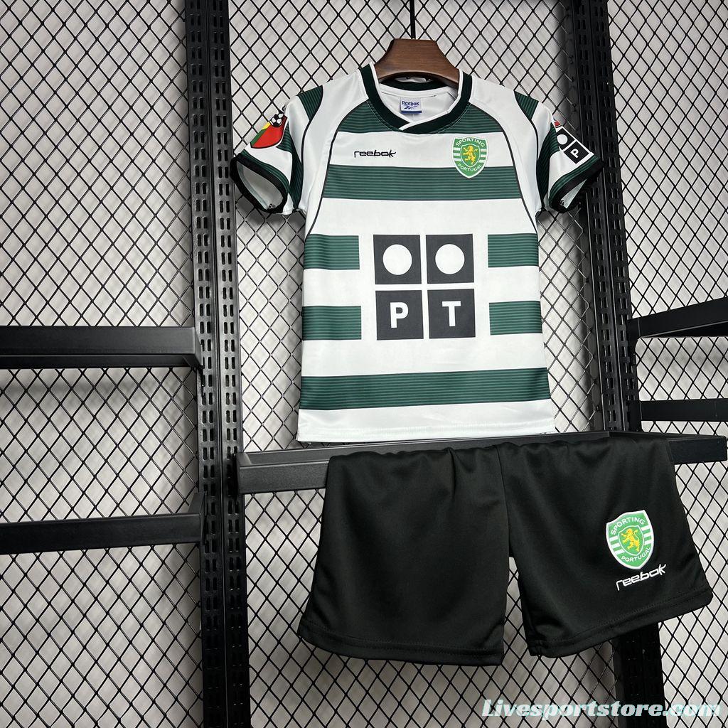 Retro 01/03 Kids Sporting CP Home Jersey