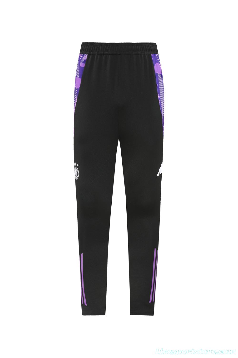 2024 Germany Purple Full Zipper Jacket +Long Pants