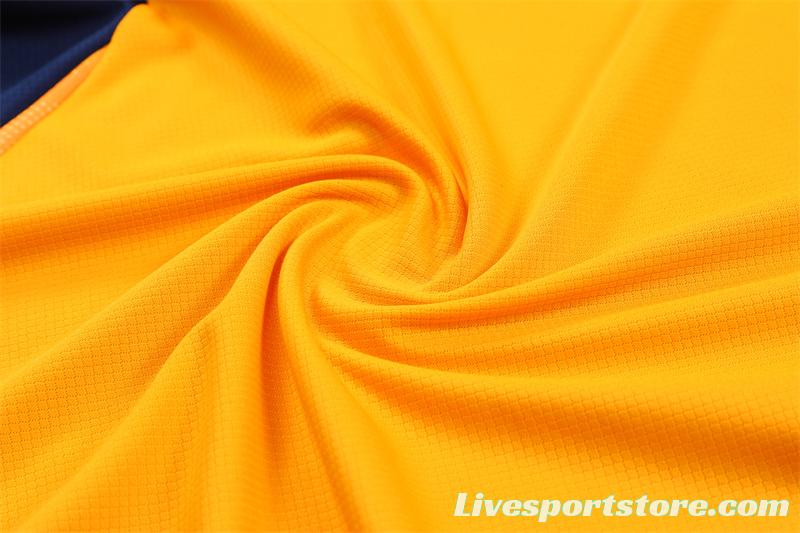 24/25 Juventus Orange/Navy Short Sleeve Jersey+Shorts