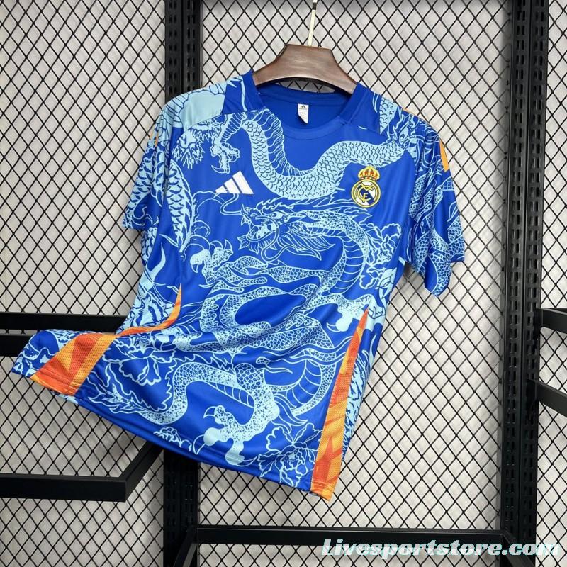 2024/25 Real Madrid Blue Dragon Special Edition Jersey