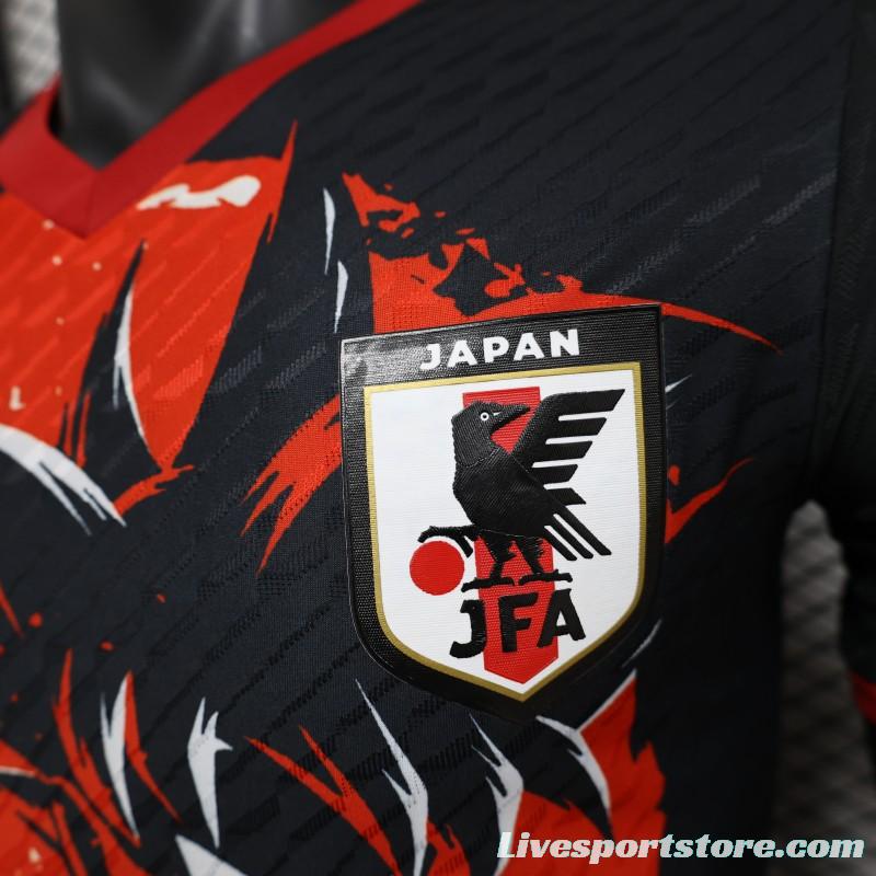 Player Version 2024 Japan Dragon Ball Goku Red/Black Jersey