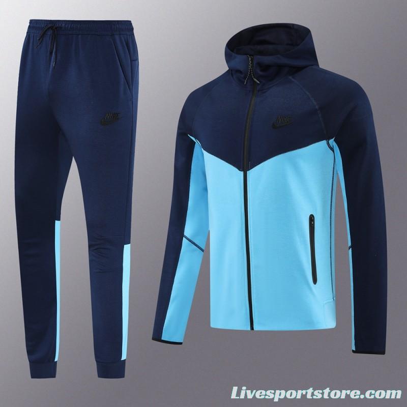 2024 NIKE Navy/Blue Full Zipper Jacket +Long Pants