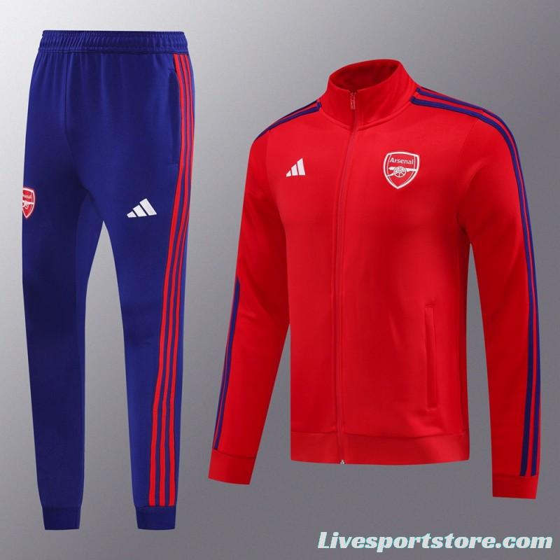 24/25 Arsenal Red Full Zipper Jacket +Long Pants