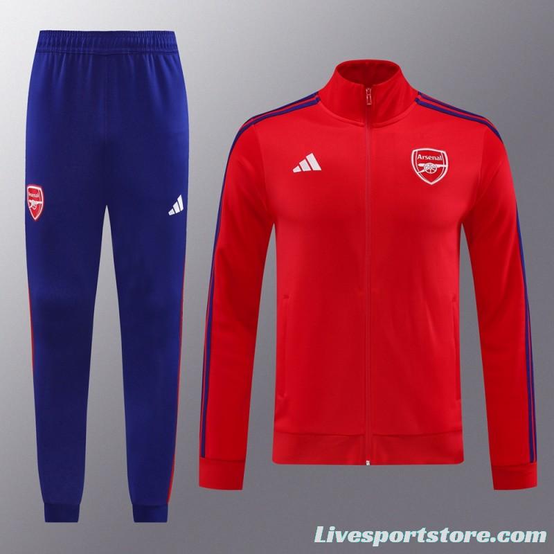 24/25 Arsenal Red Full Zipper Jacket +Long Pants