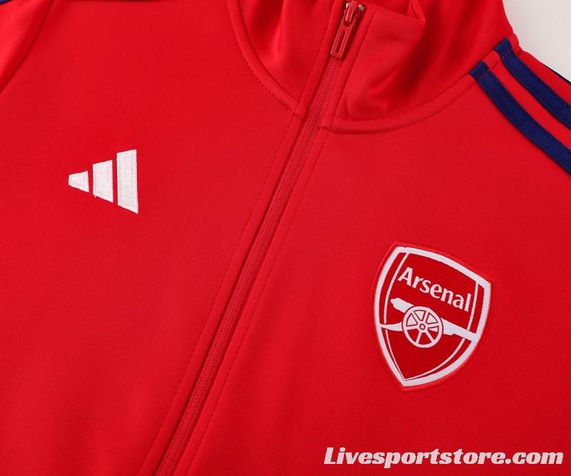 24/25 Arsenal Red Full Zipper Jacket +Long Pants