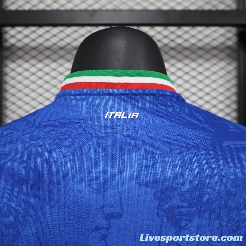 Player Version 2024 Italy Michelangelo Blue Special Training Jersey