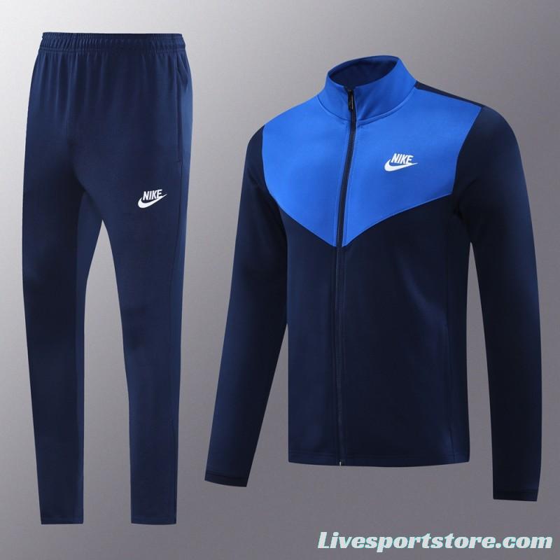 2024 NIKE Navy/Blue Full Zipper Jacket +Long Pants