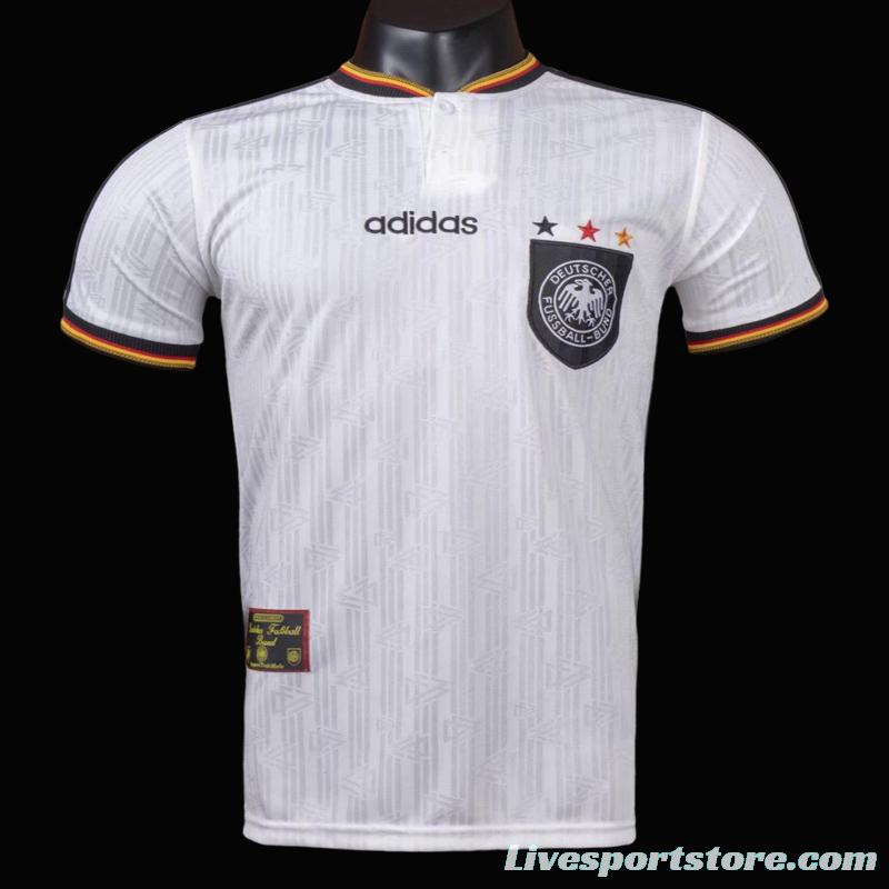 Retro 1996 Germany Home Soccer Jersey