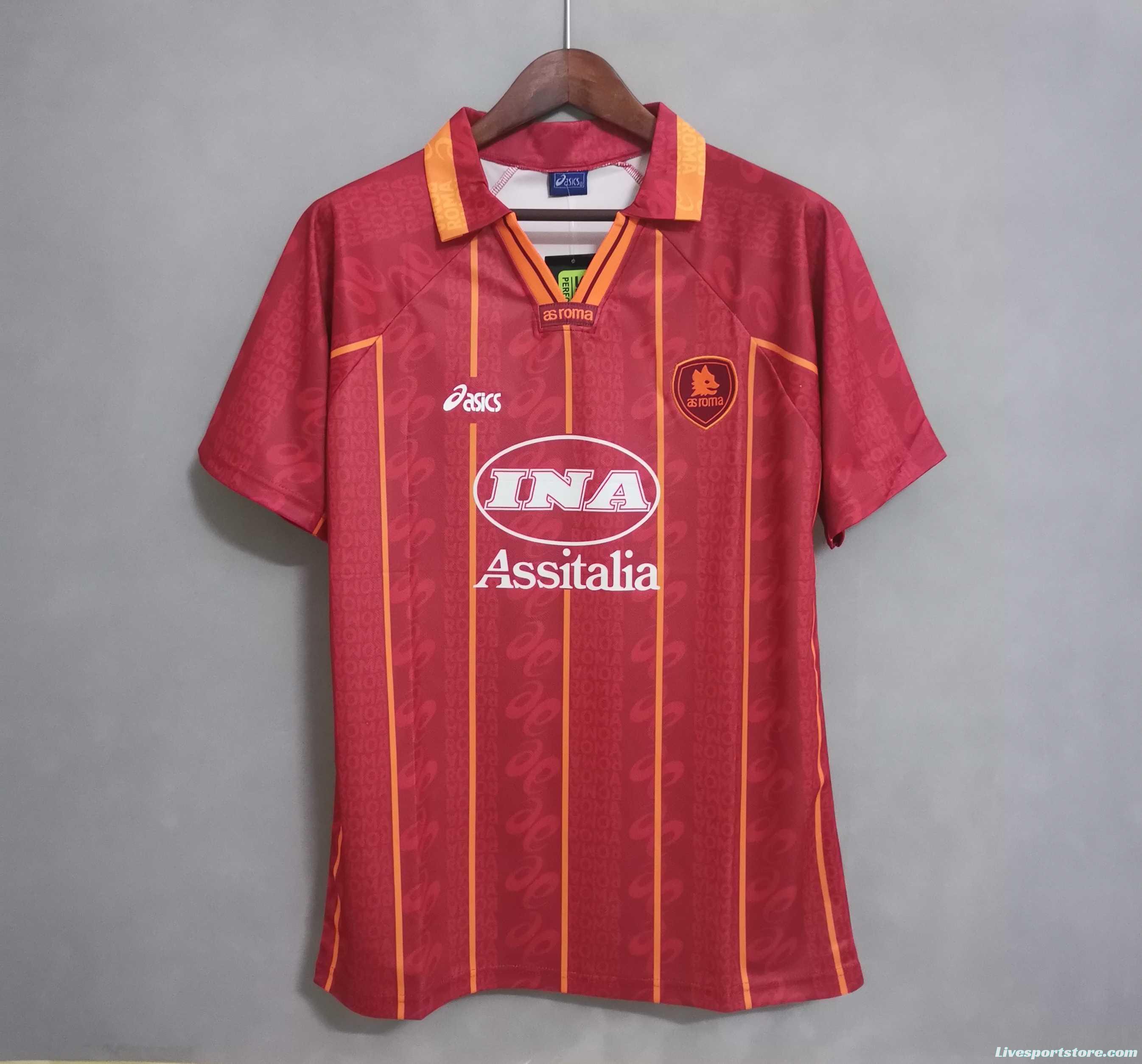 Retro 96 97 AS Roma Home Jersey