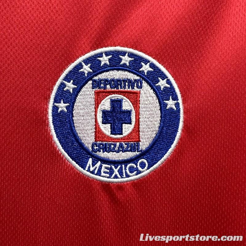 Retro 96/97 Cruz Azul Third Red Jersey