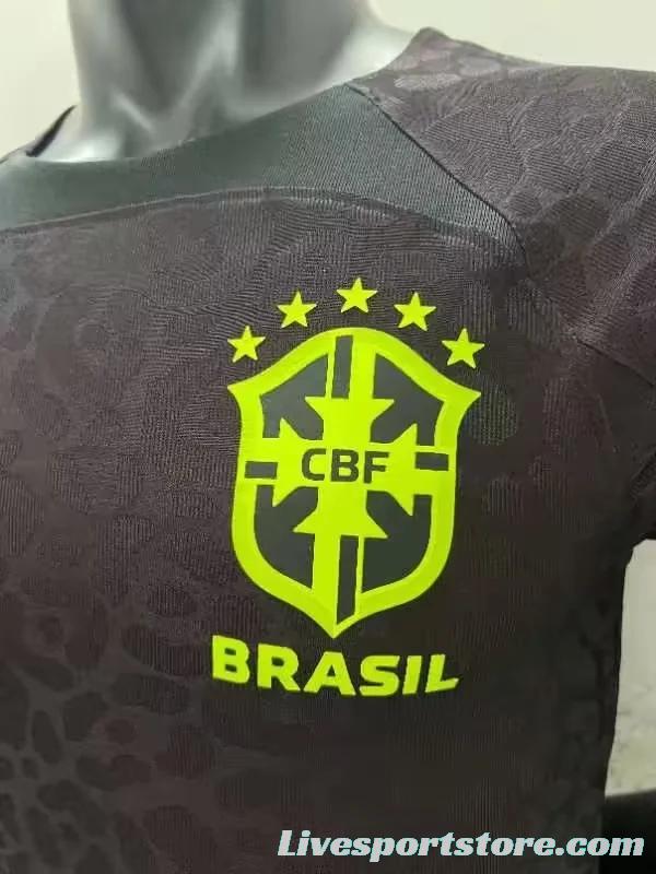 Player Version 2023 Brazil Black Goalkeeper Jersey