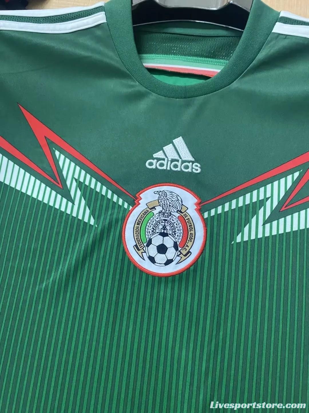 Retro 2014 Mexico Home Jersey