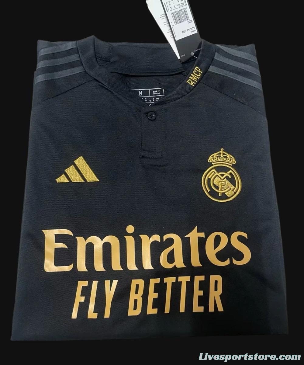 23/24 Real Madrid Black Third Jersey