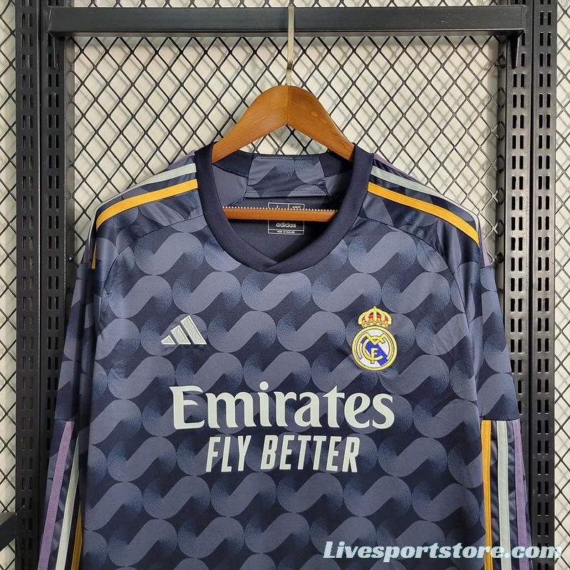 23/24 Real Madrid Away Long SLeeve Jersey