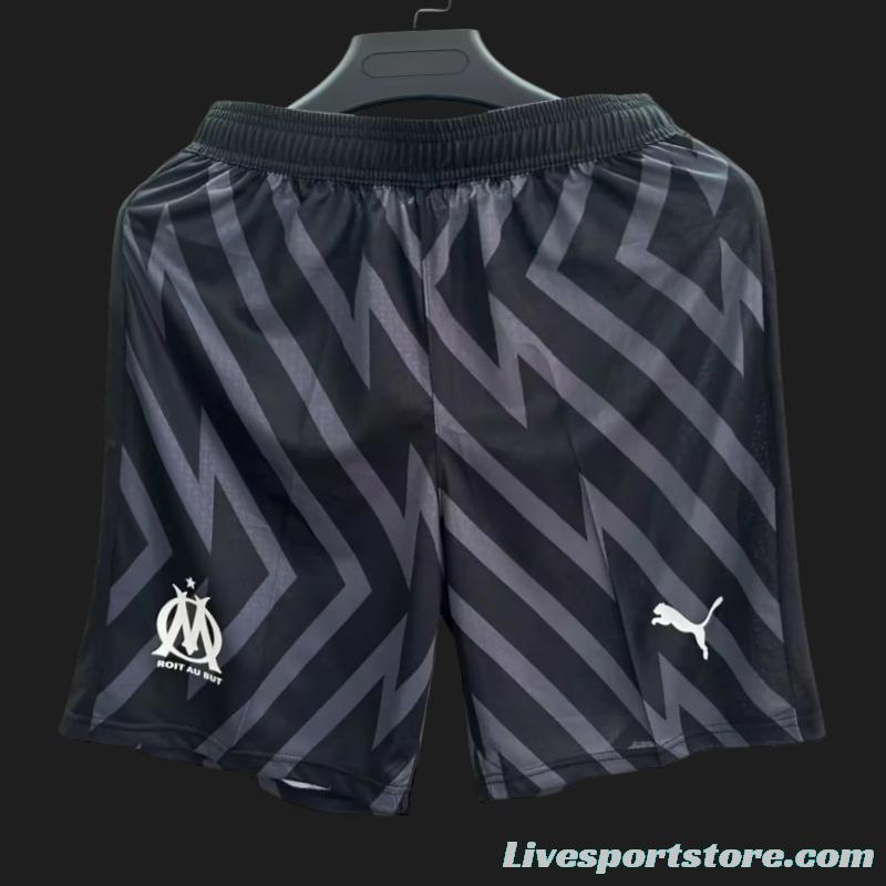 Player Version 23/24 Olympique Marseille Black Goalkeeper Shorts