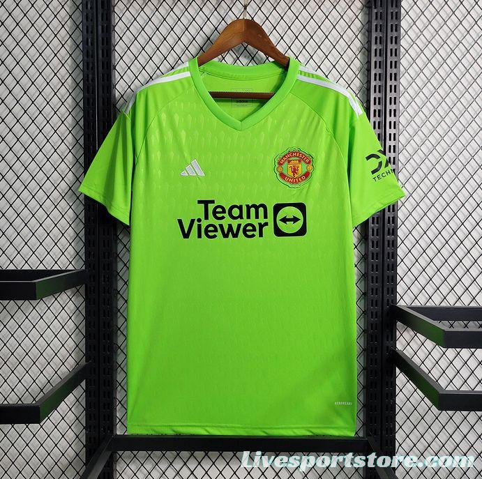 23/24 Manchester Untied Green Goalkeeper Jersey