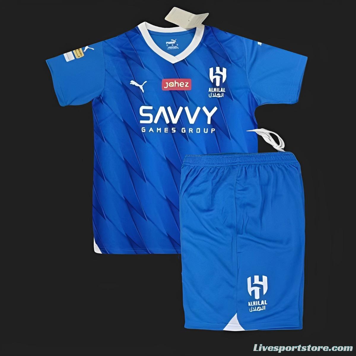 23/24 Kids AI-Hilal Home Jersey