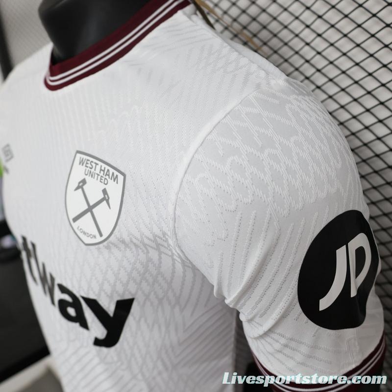 Player Version 23/24 West Ham United Away Jersey