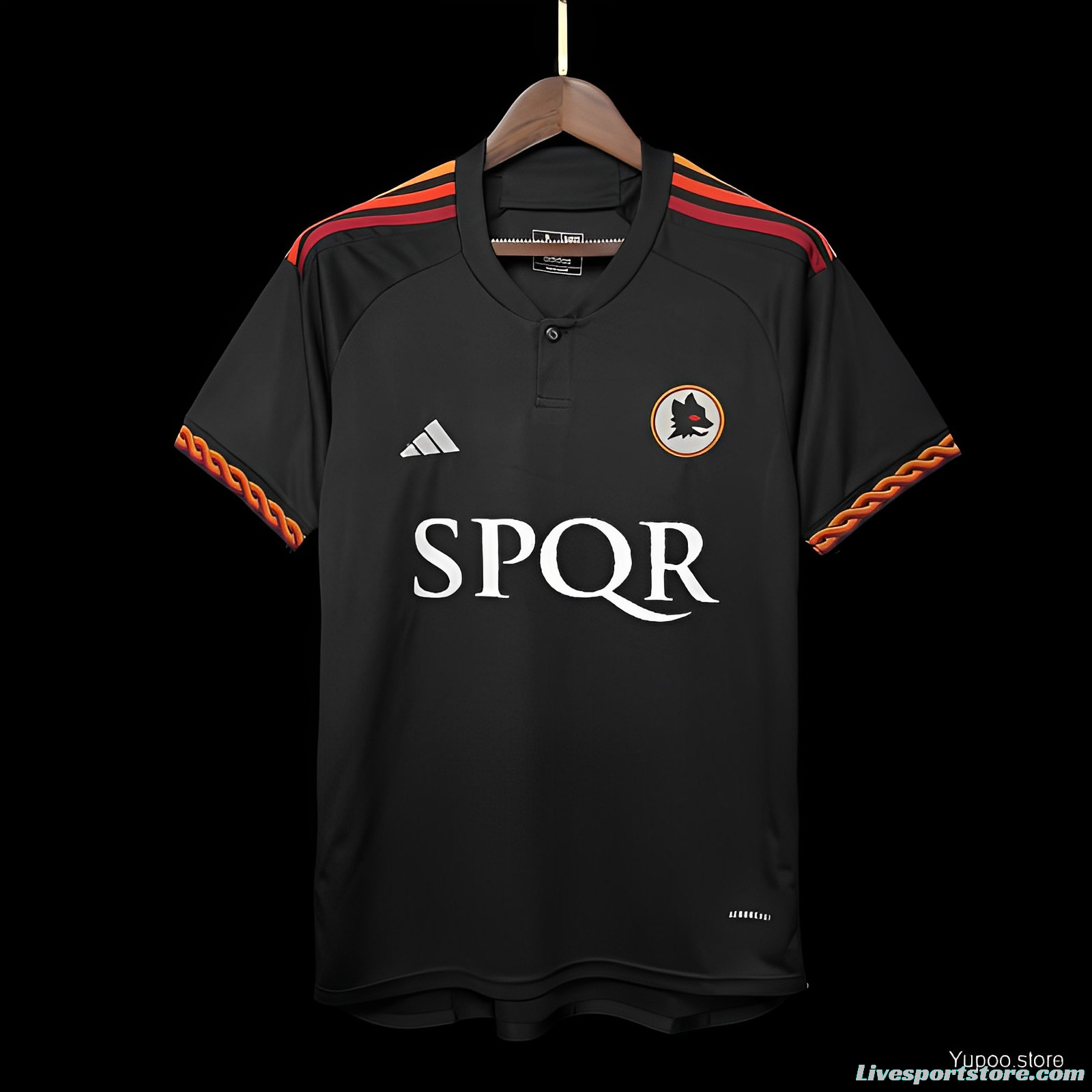 23/24 Roma Third Black Jersey