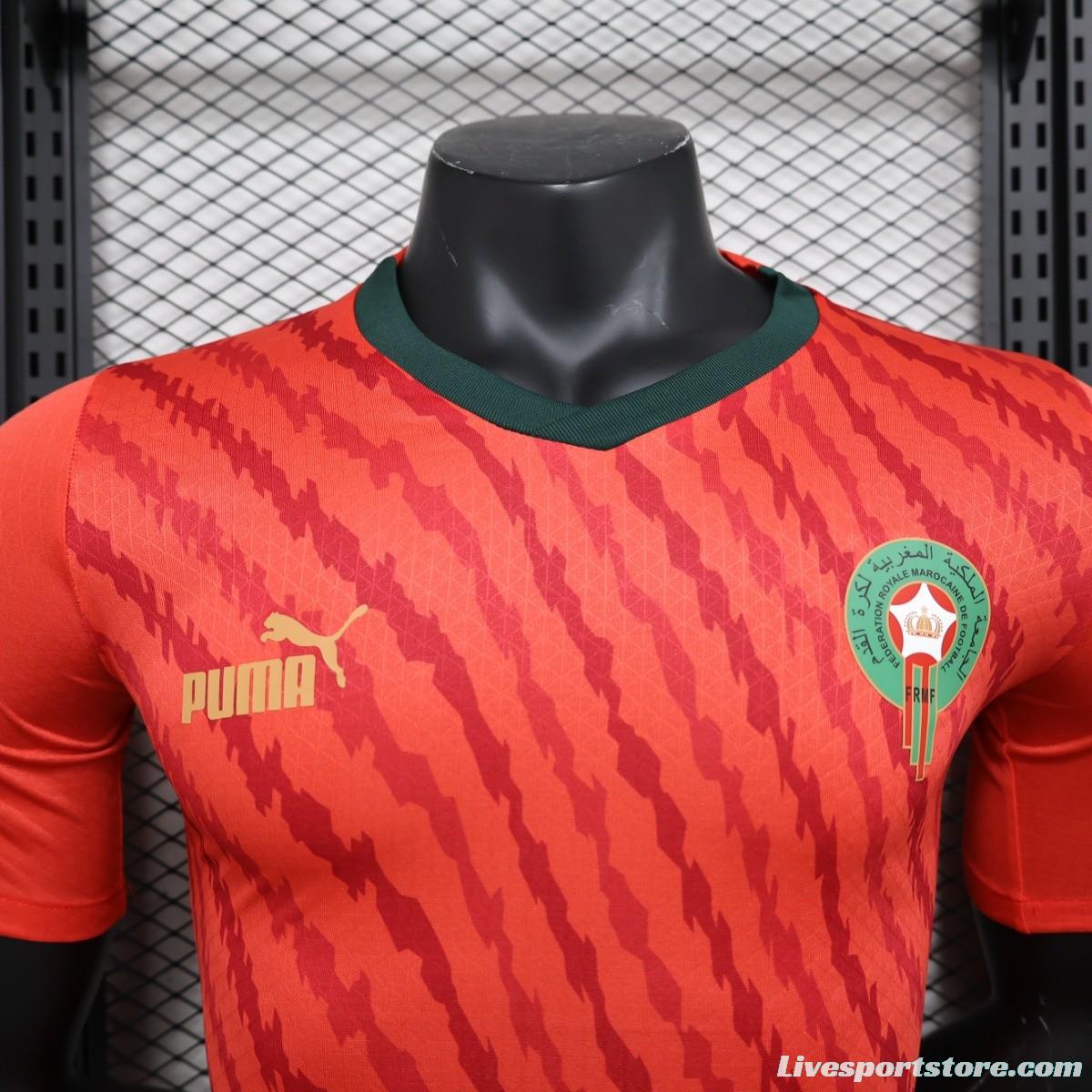 Player Version 2023 Morocco Red Jersey