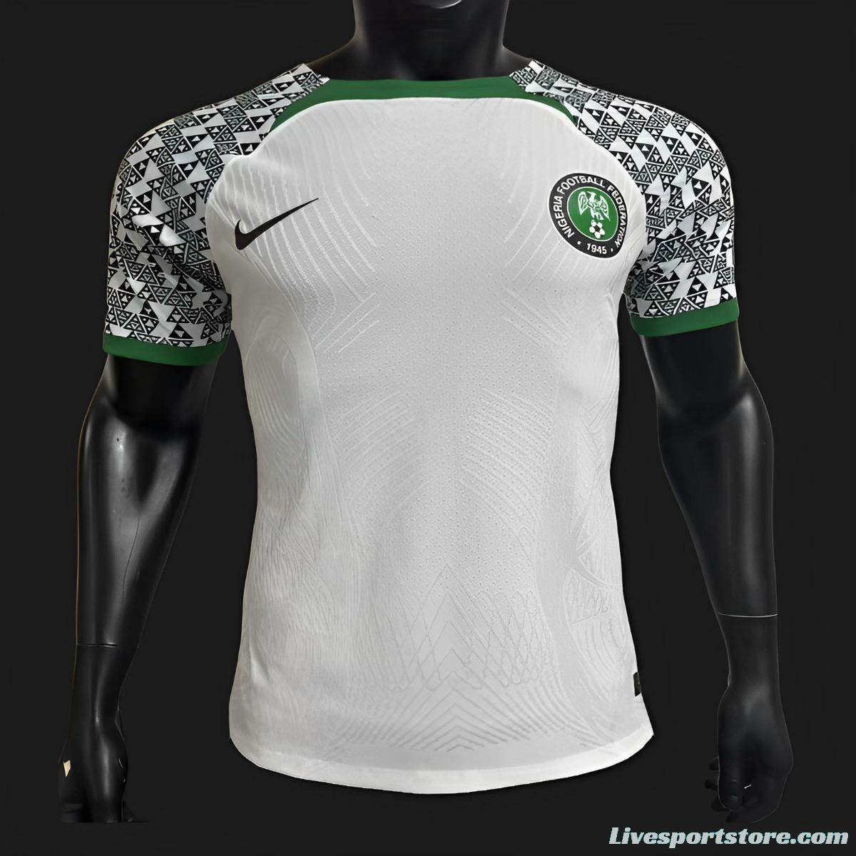 Player Version 2022 Nigeria White Jersey