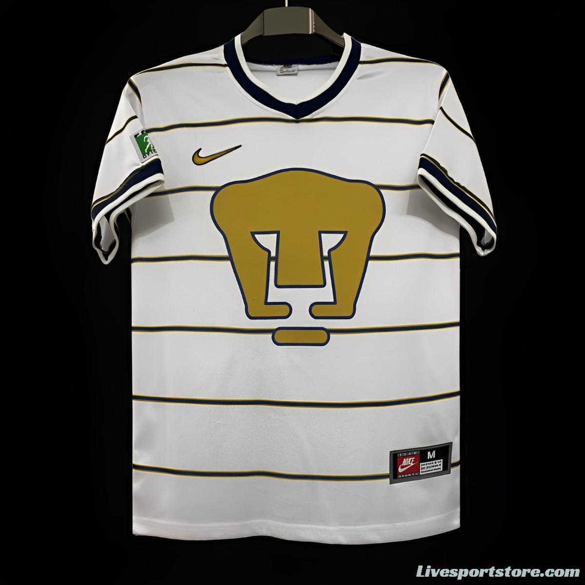 Retro 97/98 Pumas UNAM Away White Jersey