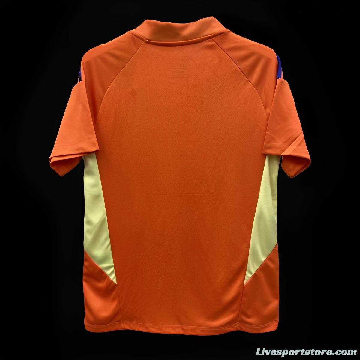 2024 Italy Orange Goalkeeper Jersey