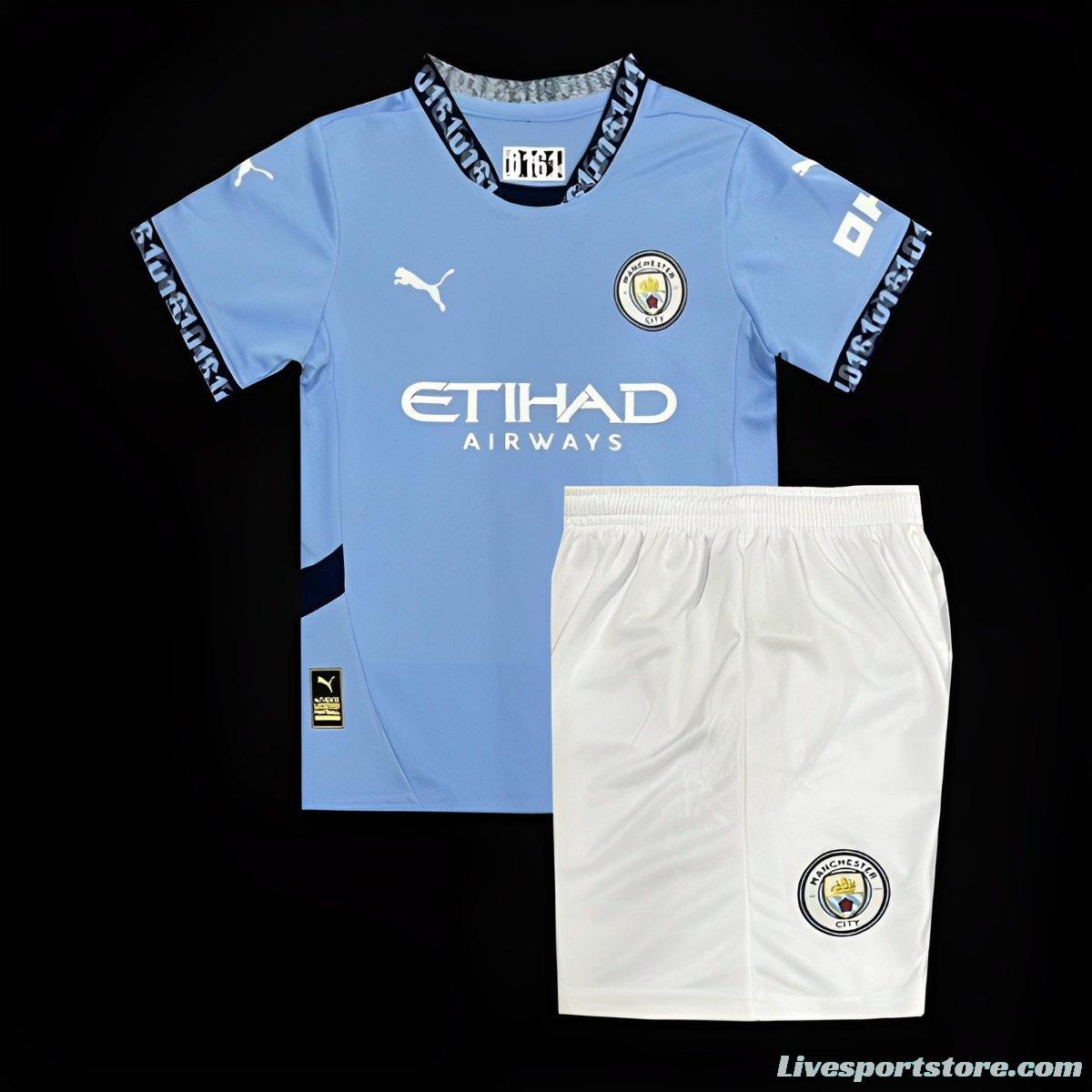 24/25 Kids  Manchester City Home Jersey