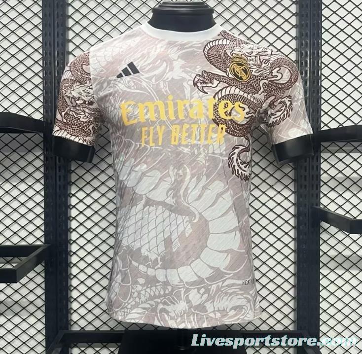 Player Version 23/24 Real Madrid Brown Dragon Special Jersey