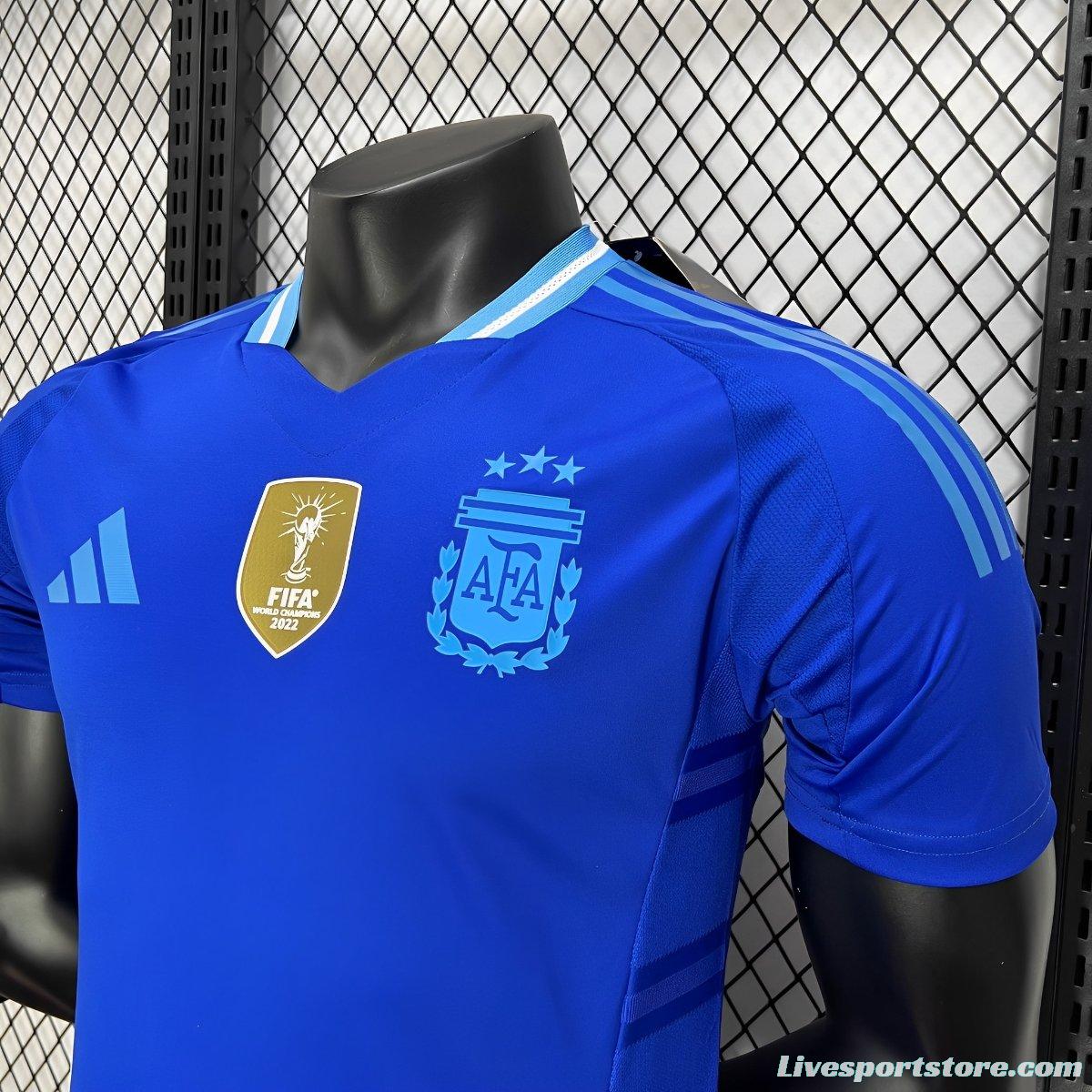 Player Version 2024 Argentina Away Blue Jersey