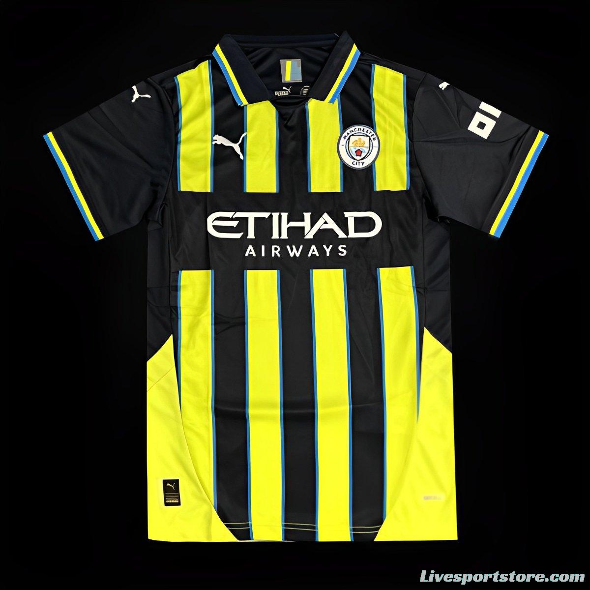 24/25 Manchester City Away Yellow Jersey