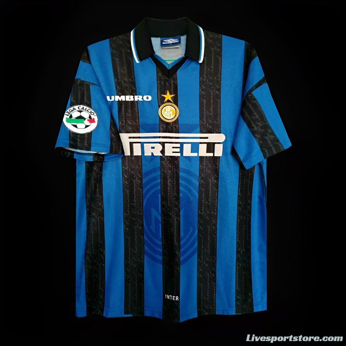 Retro 97/98 Inter Milan Home Jersey With Patch