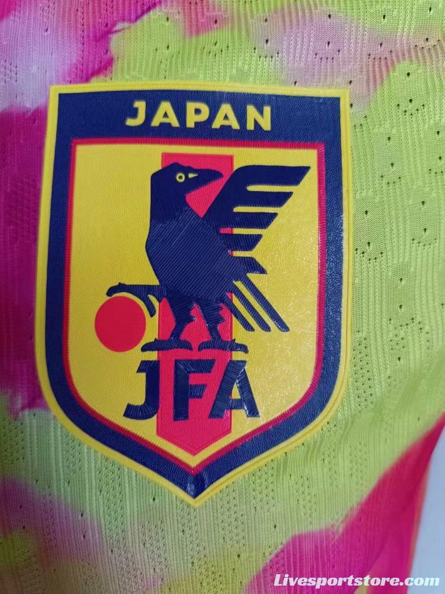 Player Version 2024 Japan Pink/Yellow/Blue Special Jersey