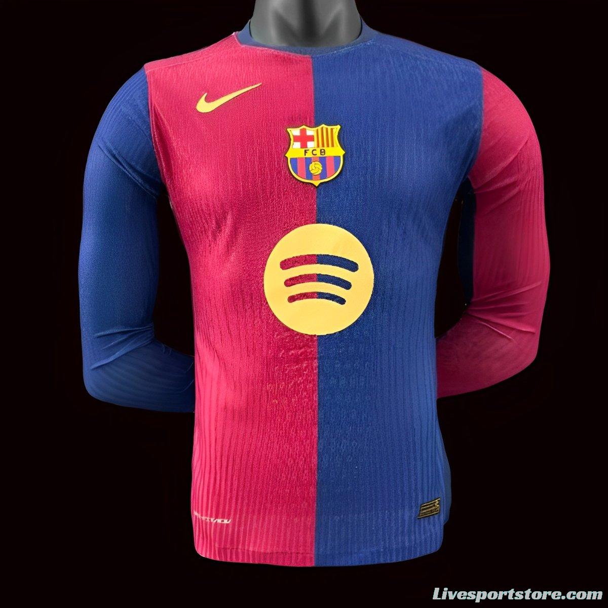 Player Version 24/25 Barcelona Home 125th Anniversary Jersey