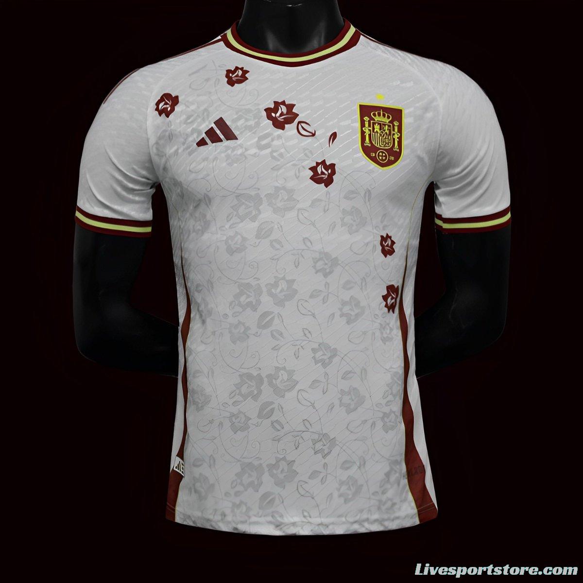 Player Version 2024 Spain White Special Jersey