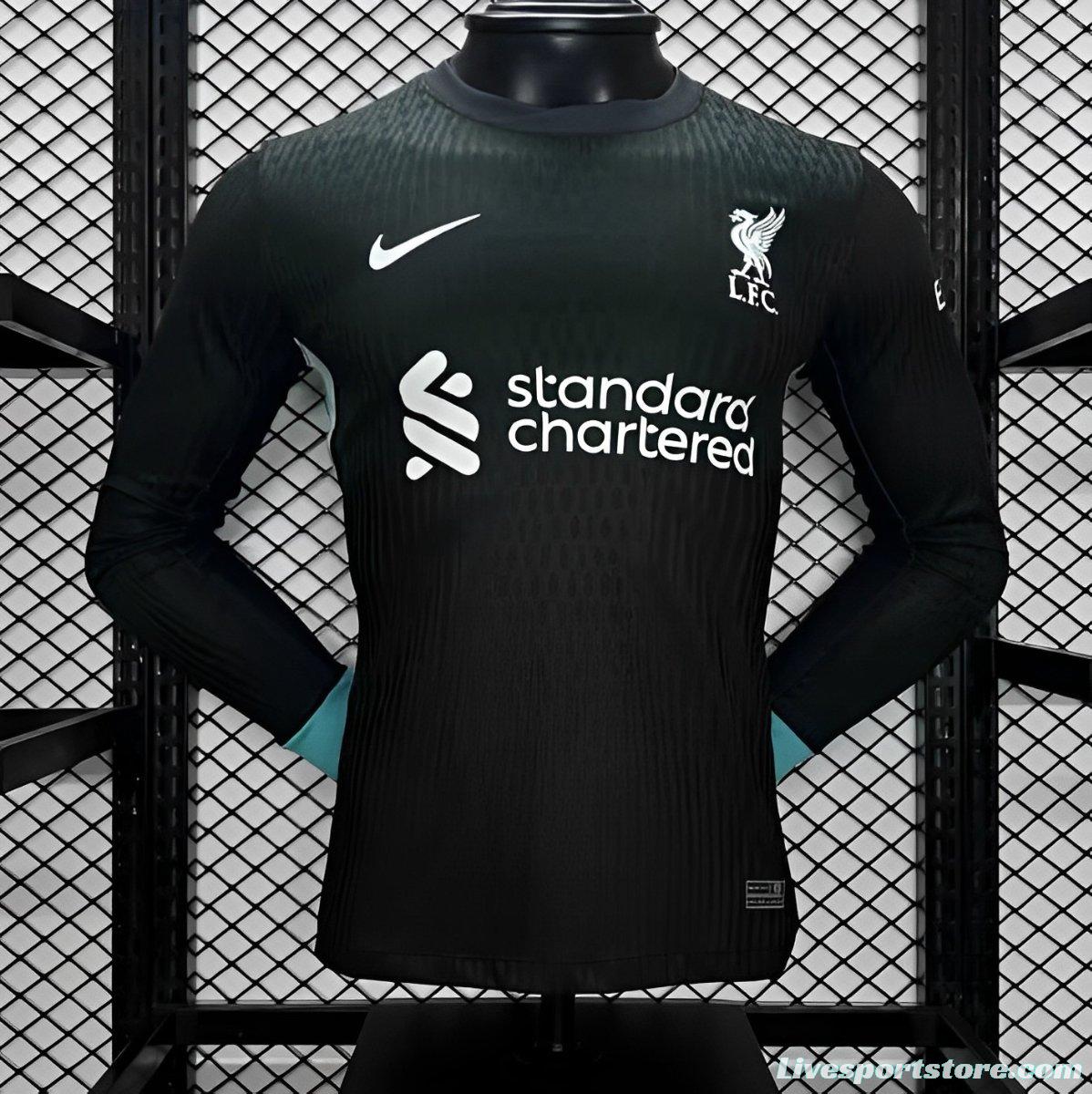 Player Version 24/25 Liverpool Away Long Sleeve Jersey