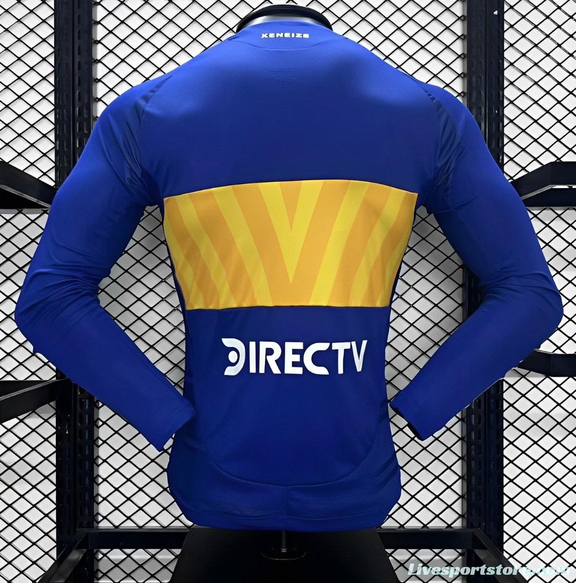 Player Version 24/25 Boca Juniors Home Long Sleeve Jersey