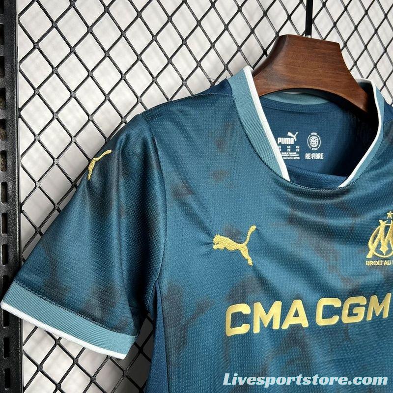 24/25 Kids Olympique Marseille Away Jersey