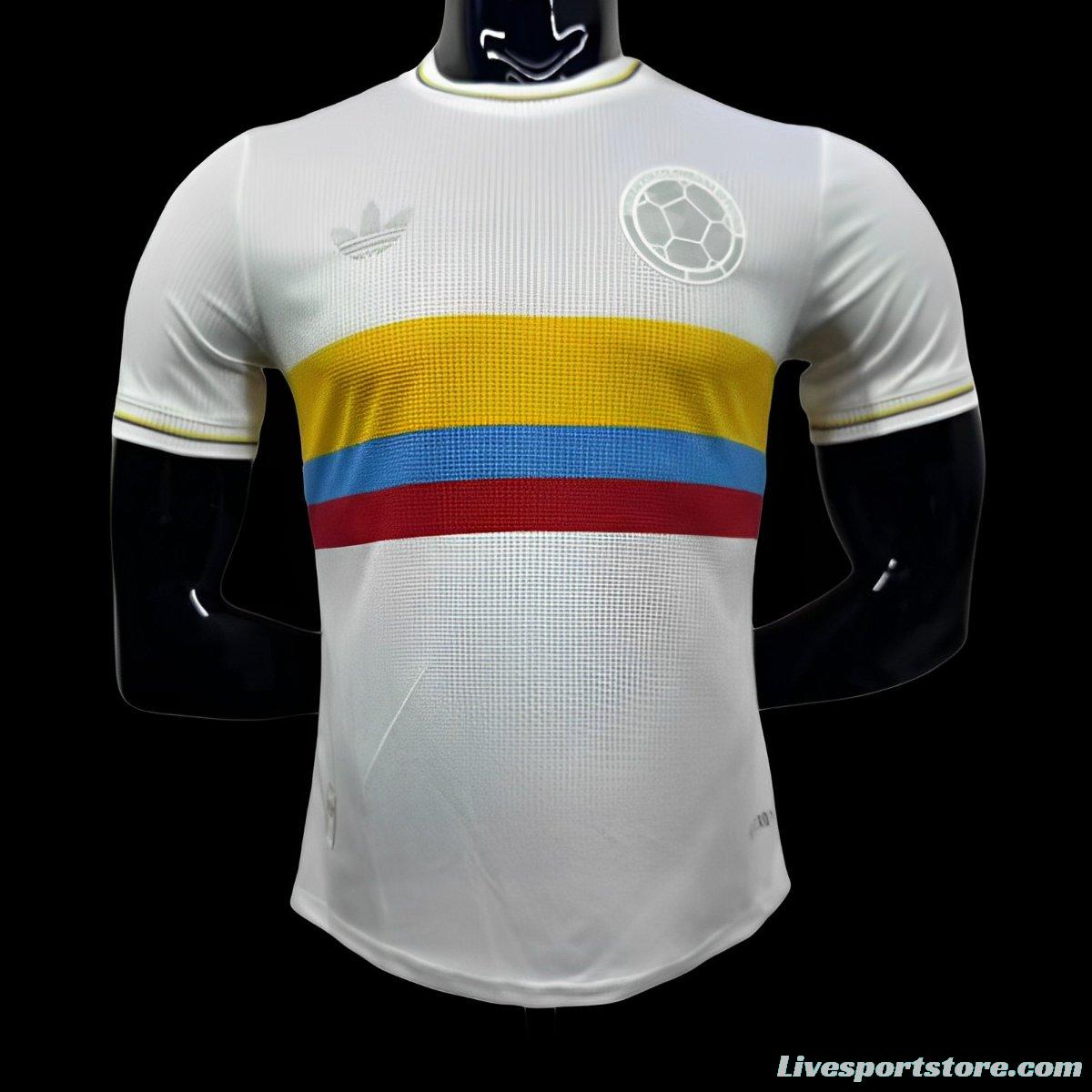 Player Version 2024 Colombia White 120Th Anniversary Jersey