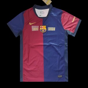 24/25 Barcelona Home 125Th Anniversary 1899-2024 Printing Jersey