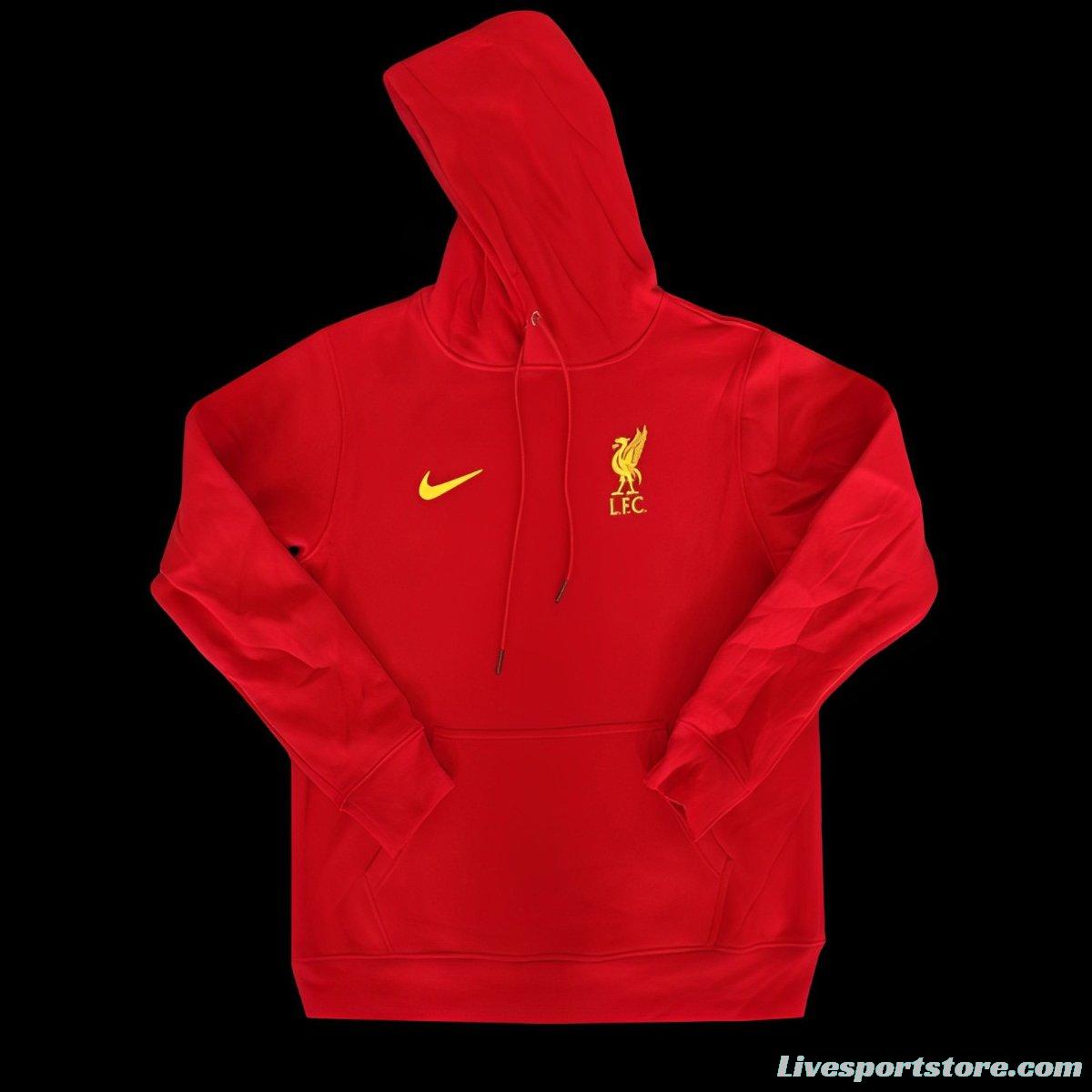 24/25 Liverpool Navy/Red/Black/Beige/Grey Hoodie WIth Black Badge